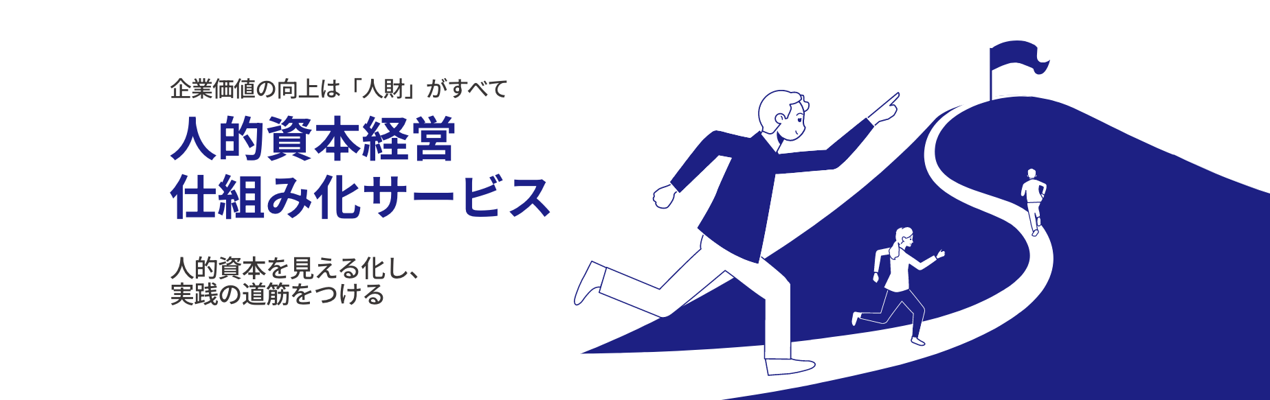 企業価値の向上は「人財」がすべて「人的資本経営仕組み化サービス」人的資本を見える化し、実践の道筋をつける